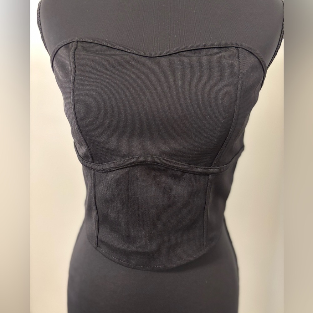 H&M Black Corset Top Size Medium